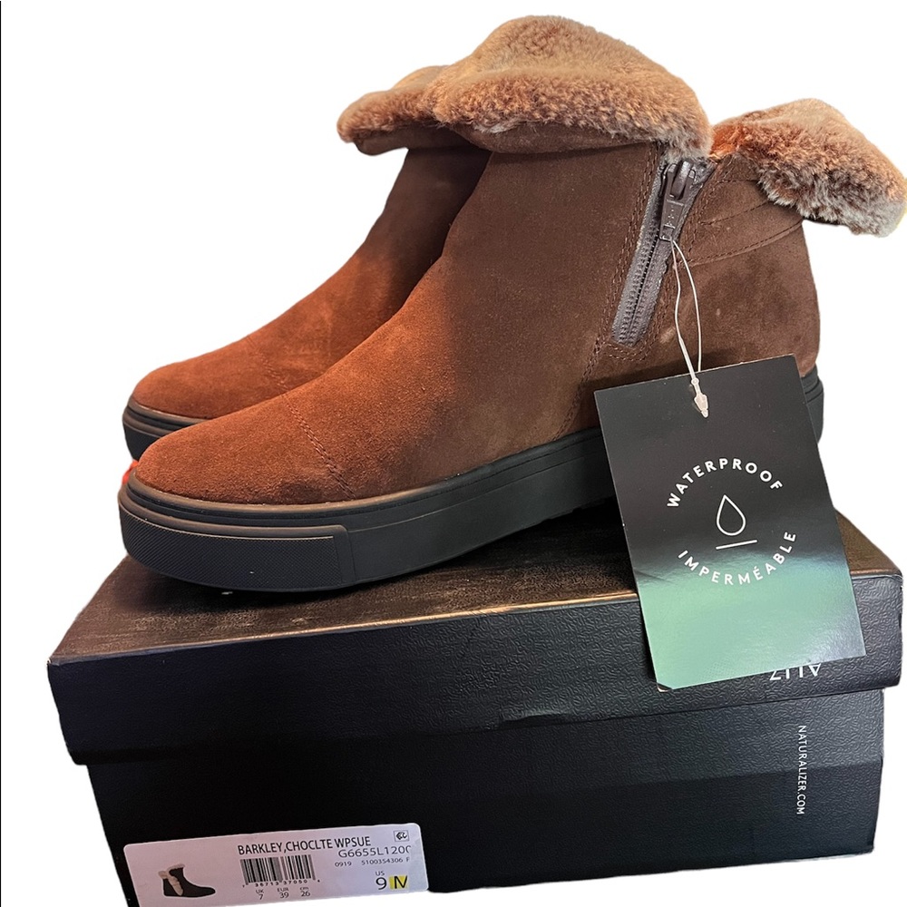 Brown Booties Size 9